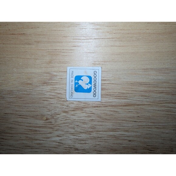 Kamenstein Thailand MCM Wood/Ceramic Cheese Cutting Board/Tray Charcuterie 21x13 - Picture 3 of 6